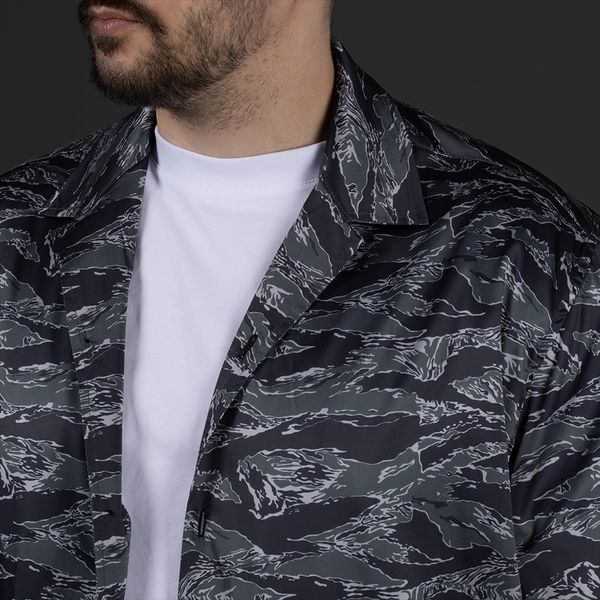 Гавайська сорочка Surf. Black Tiger Stripes Camo 706-btsc-s фото